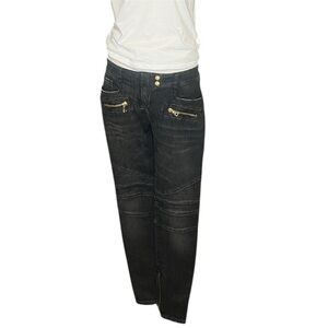 Balmain Black Straight Leg Women's Jeans